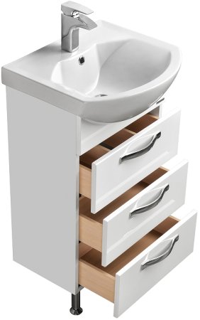 Тумба под раковину Aquaton Ария 50 Н 1A140201AA010 Белая 