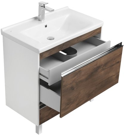 Тумба под раковину Aquaton Капри 80 1A230201KPDB0 подвесная Таксония темная 