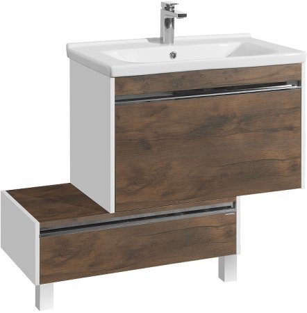 Тумба под раковину Aquaton Капри 80 1A230201KPDB0 подвесная Таксония темная 