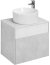 Тумба под раковину Aquaton Марбл 60 1A276101MH4C0 подвесная Слэйт Белый матовый 
