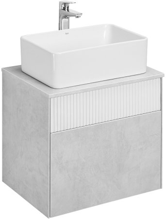 Тумба под раковину Aquaton Марбл 60 1A276101MH4C0 подвесная Слэйт Белый матовый 