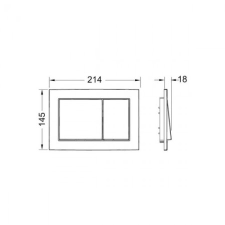 Инсталляция ТЕСЕ 9400400 с панелью смыва, цвет белый, для установки подвесного унитаза (Теце) 