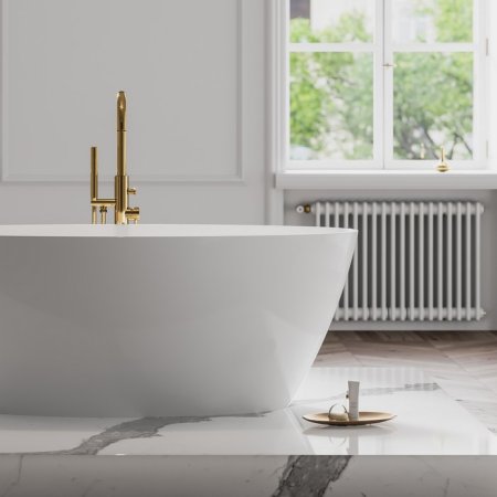 Смеситель Omnires Y Y1233GL для ванны с душем золото напольный 