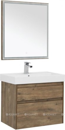 Мебель для ванной Aquanet Nova Lite 75 дуб рустикальный (2 ящика) 