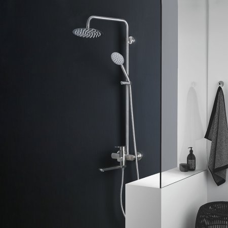 Душевая система Melana Stello F610307 Сатин 