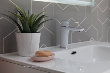 Тумба с раковиной Aquanet Алвита New 80 1 ящик, 2 дверцы, белый матовый 