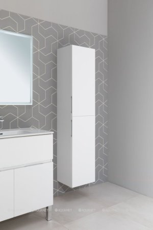 Тумба с раковиной Aquanet Алвита New 80 1 ящик, 2 дверцы, белый матовый 