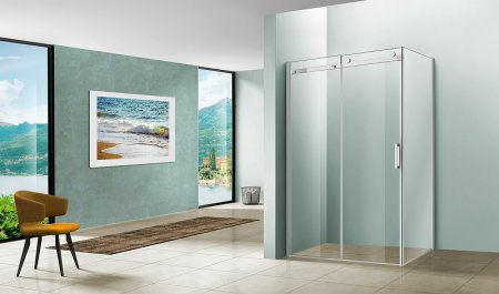 Душевой уголок Vincea Como 150х90 VSR-1C9015CL профиль Хром стекло прозрачное 