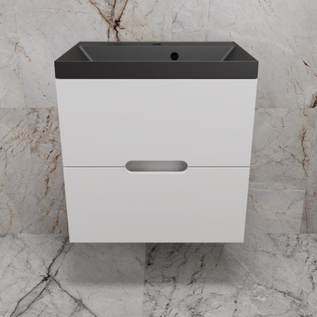 Тумба подвесная Style Line "Матис 70" под ASTI 70 (2 ящика), Белый матовый, ЭМАЛЬ 