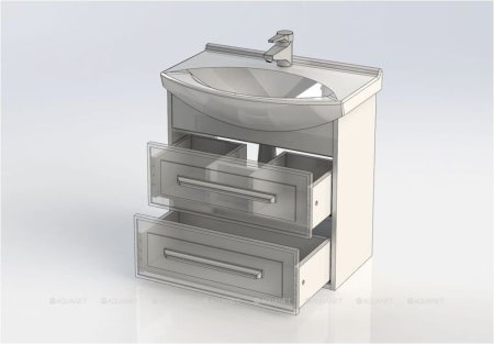 Тумба с раковиной Aquanet Остин 65 белый 