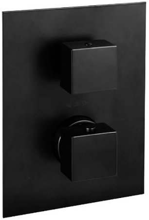 Душевой комплект Paffoni Elle KITZLEQ518NO/M с термостатом из душевой системы с гигиеническим душем Черный матовый 