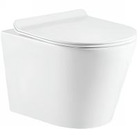 Унитаз Azario Vento AZ-2001 подвесной Белый с сиденьем Микролифт Унитаз Azario Vento AZ-2001 подвесной Белый с сиденьем Микролифт