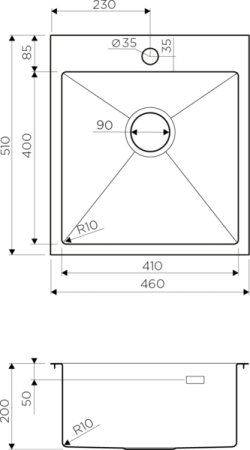 Мойка кухонная Omoikiri Akisame 46-LG светлое золото 