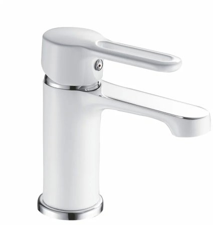 Смеситель для раковины Shevanik S8101F, белый/хром 