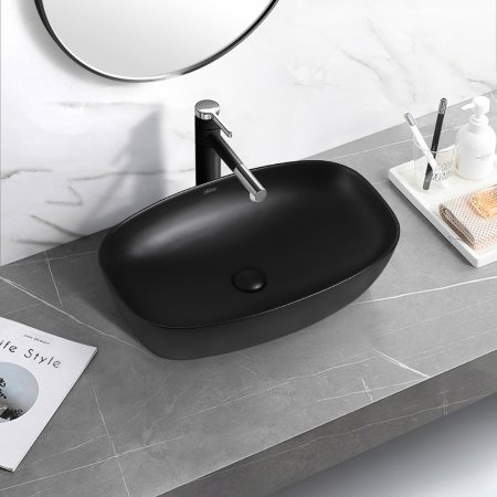 Раковина-чаша Abber Rechteck 60 AC2206MB Черная матовая 