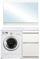 Тумба под раковину Style Line Даллас 110 Люкс Plus Белая Тумба под раковину Style Line Даллас 110 Люкс Plus Белая