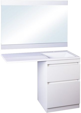Тумба под раковину Style Line Даллас 110 Люкс Plus Белая 