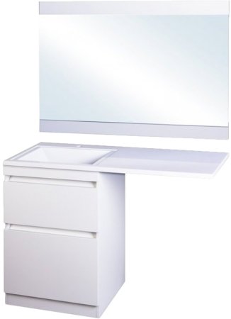 Тумба под раковину Style Line Даллас 110 Люкс Plus Белая 