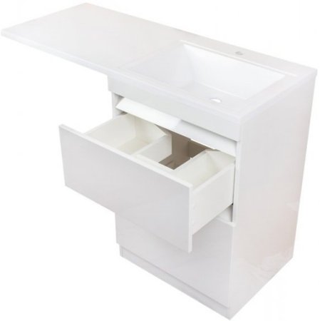 Тумба под раковину Style Line Даллас 110 Люкс Plus Белая 