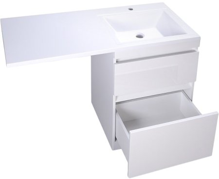 Тумба под раковину Style Line Даллас 110 Люкс Plus Белая 