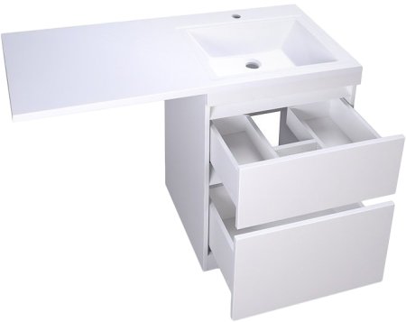Тумба под раковину Style Line Даллас 110 Люкс Plus Белая 