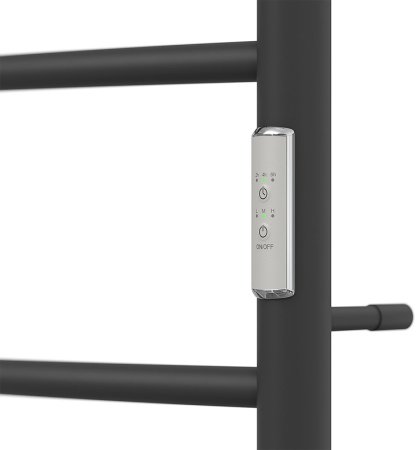 Электрический полотенцесушитель Point Афина PN04858PB П5 500x800 с полкой, диммер справа Черный 