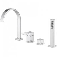 Смеситель на борт ванны Abber Wasserfall AF8613 Хром