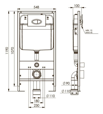 Инсталляция для унитаза Boheme Armadi Art 