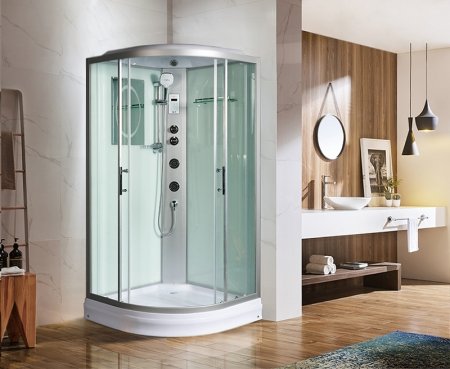 Душевая кабина WeltWasser WW500 Werra 1004 100x100 10000003233 профиль Хром стекло прозрачное 