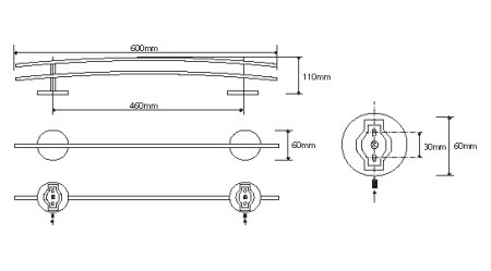 Полотенцедержатель Bemeta Alfa 102410052 