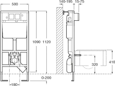 Система инсталляции для унитазов Laufen Lis CW1 8.9466.0 