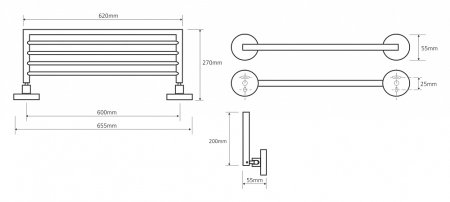 Полка Bemeta Omega 104205152 