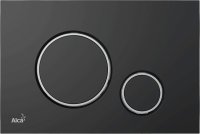 Кнопка смыва AlcaPlast THIN M778 черный матовый / хром глянцевый