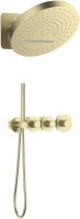Встраиваемая душевая система с термостатом TIMO Saona SX-2329/17SM, матовое золото