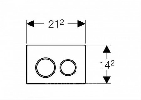 Кнопка смыва Geberit Omega 20 115.085.KL.1 белый/матовый хром 