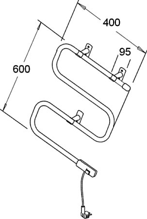 Полотенцесушитель электрический Zorg ZR 007 хром 