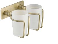 Стакан для ванной комнаты двойной Timo Nelson 160032/02, бронза