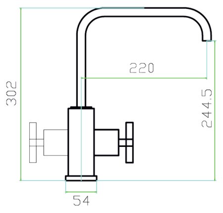 Смеситель для кухонной мойки Zorg Inox Tradom 