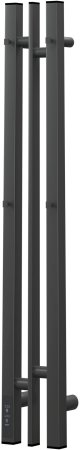 Полотенцесушитель электрический Point Фрея PN20718GB П2 100x800 диммер слева, графит блеск 