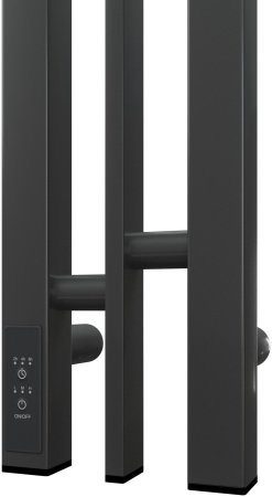 Полотенцесушитель электрический Point Фрея PN20718GB П2 100x800 диммер слева, графит блеск 