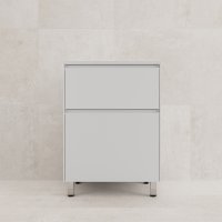 Тумба напольная "ЛИМА 60" эмаль, под раковину LINE 60, 2 ящ., PLUS, белый матовый