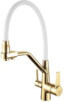 Смеситель для кухни Rose R558E, золото