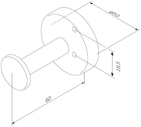 Крючок для полотенец AM.PM Inspire 2.0 A50A35800 Хром 