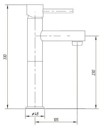 Смеситель Migliore Fortis ML.FRT-5117 Cr для раковины 