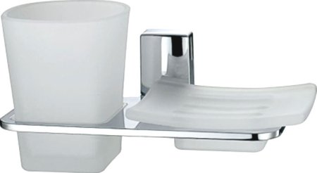 Стакан WasserKRAFT Leine K-5026 с мыльницей 