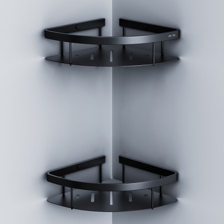 Полка корзина AM.PM Sense L A7454222 угловая Черная матовая 