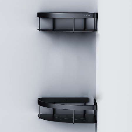 Полка корзина AM.PM Sense L A7454222 угловая Черная матовая 