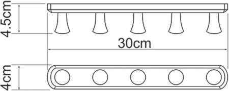 Крючок WasserKRAFT K-1075 