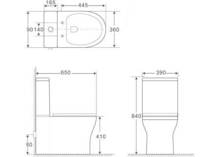 Унитаз-компакт Aquanet Cube 210759 