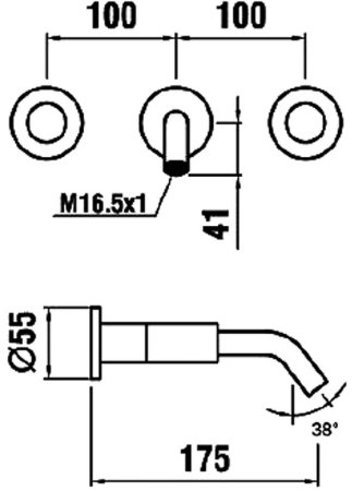 Смеситель для раковины Laufen Kartell 3.1233.6.004.120.1 Хром 